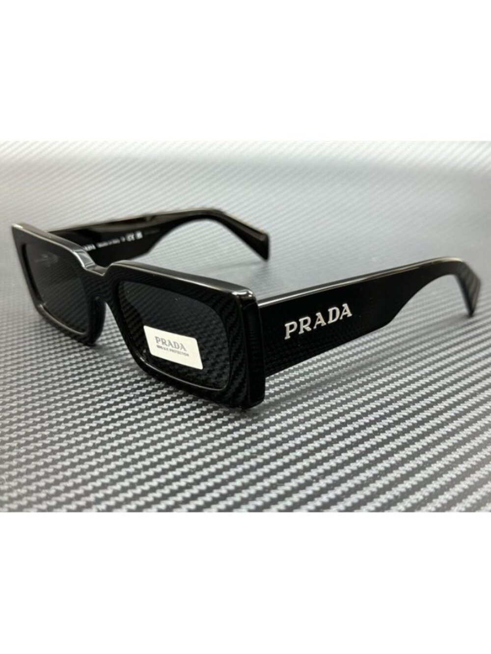 New PRADA Women Black Sunglasses 52-20-145